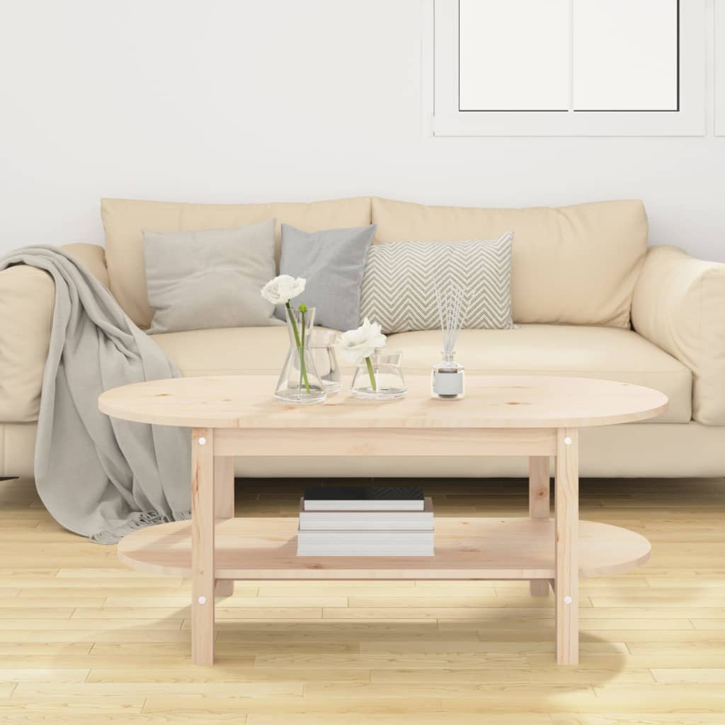 Table basse 110x55x45 cm Bois massif de pin - XIOS