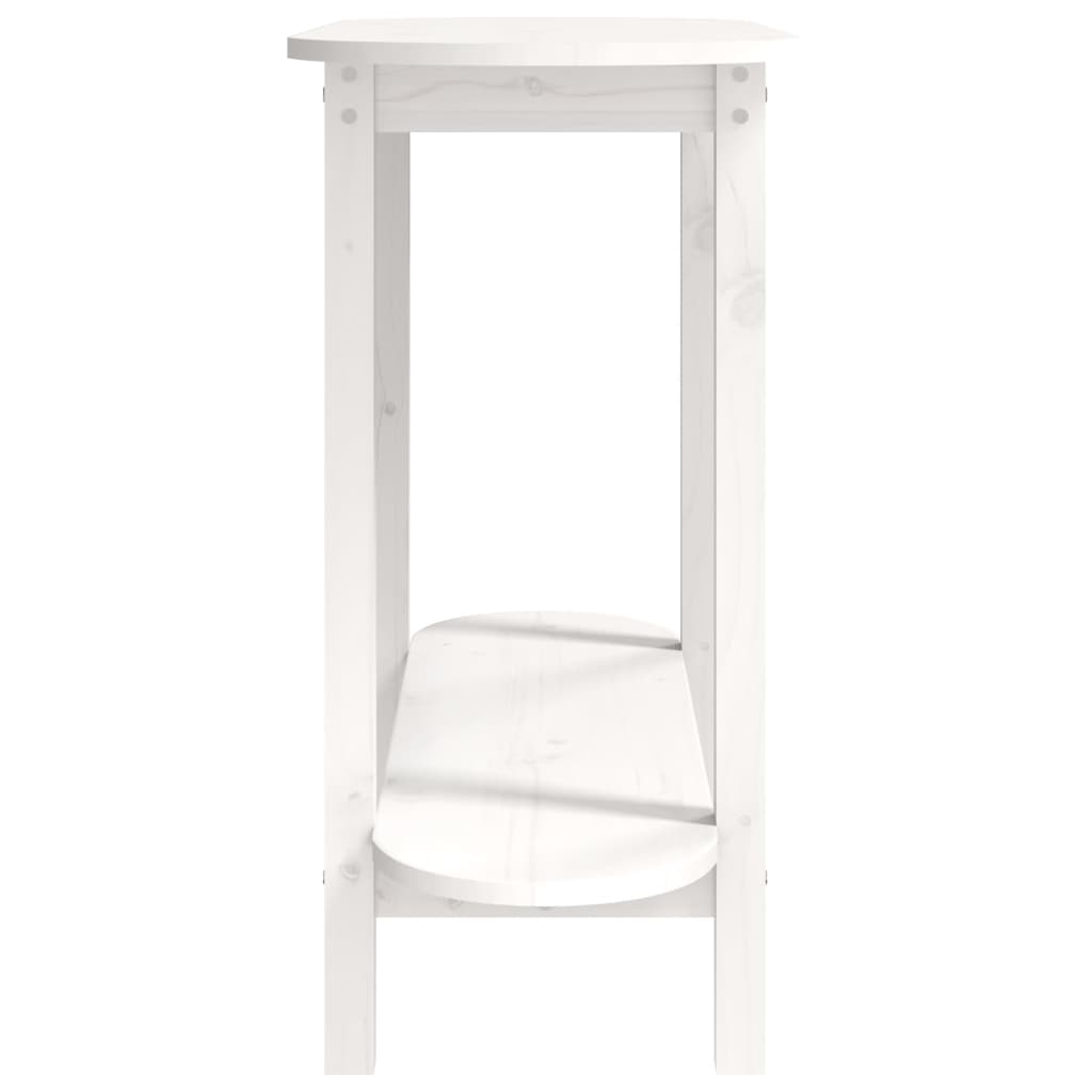 Table console Blanc 110x40x80 cm Bois massif de pin - XIOS