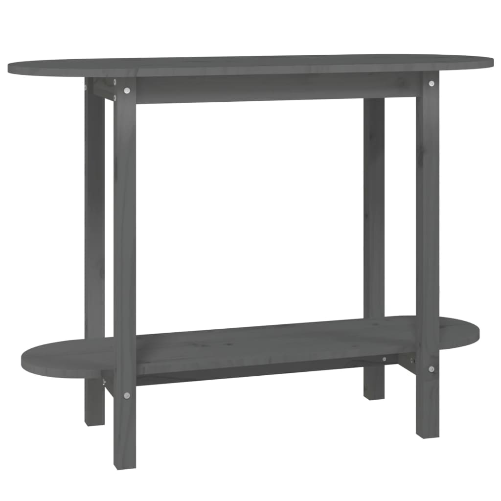 Table console Gris 110x40x80 cm Bois massif de pin - XIOS