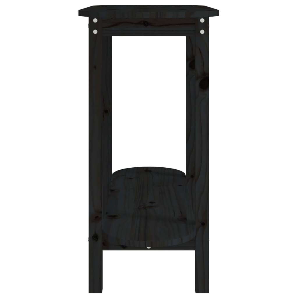 Table console Noir 110x40x80 cm Bois massif de pin - XIOS