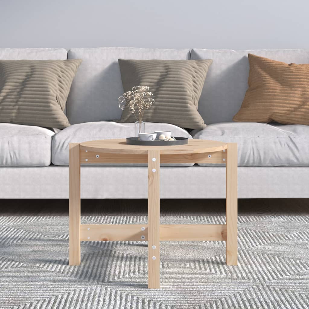 Table basse Ø 62,5x45 cm Bois massif de pin - XIOS