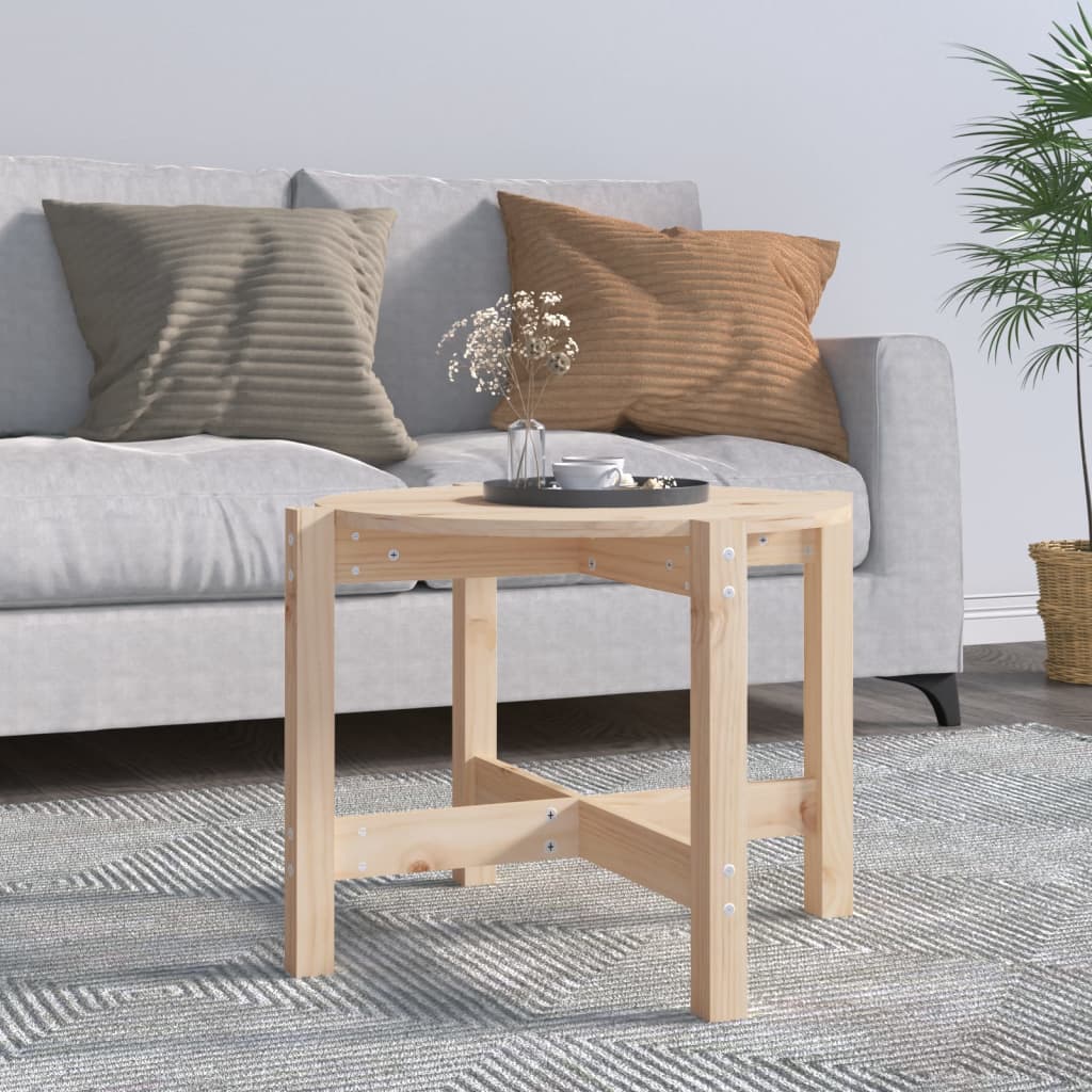 Table basse Ø 62,5x45 cm Bois massif de pin - XIOS