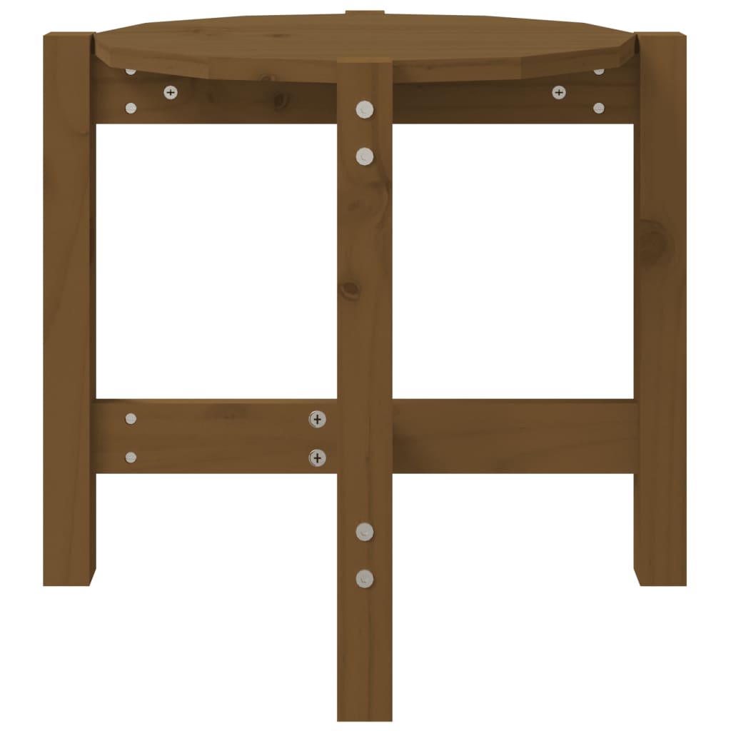 Table basse Marron miel Ø 52,5x45 cm Bois massif de pin - XIOS