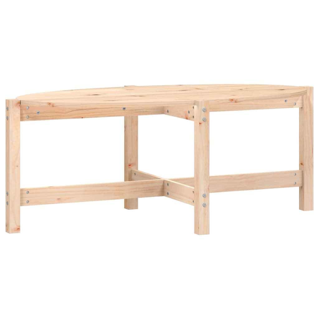 Table basse 118x63x45 cm Bois massif de pin - XIOS