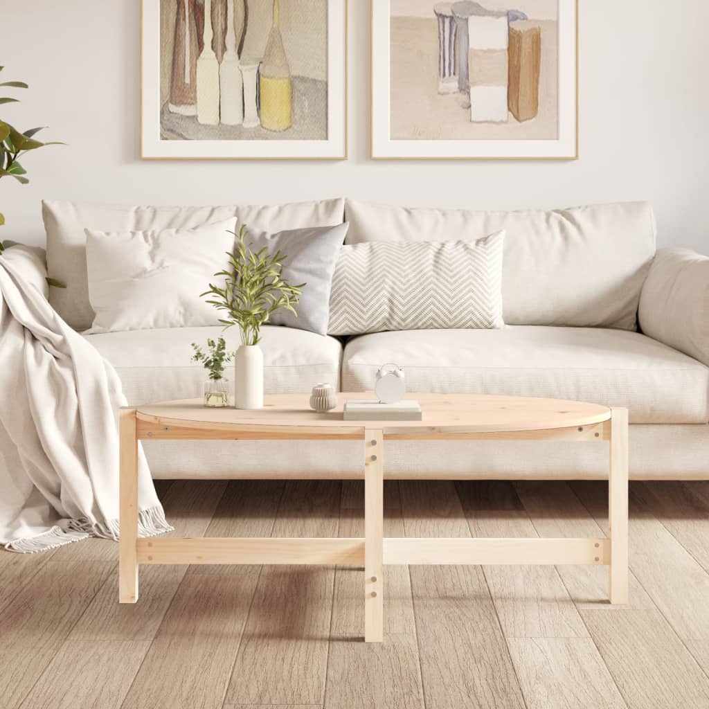 Table basse 118x63x45 cm Bois massif de pin - XIOS