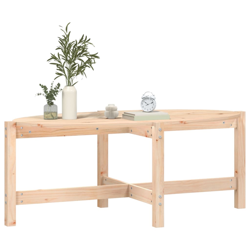 Table basse 118x63x45 cm Bois massif de pin - XIOS