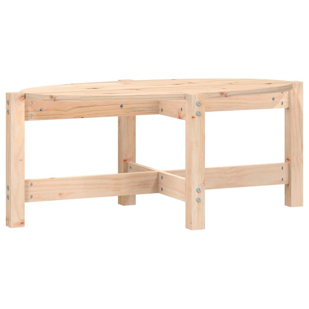 Table basse 87x48x35 cm Bois massif de pin - XIOS