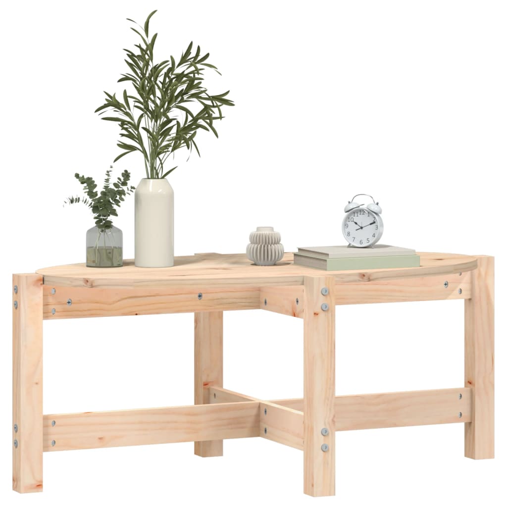 Table basse 87x48x35 cm Bois massif de pin - XIOS