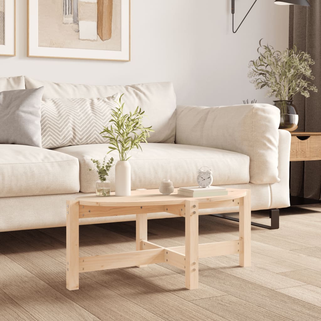 Table basse 87x48x35 cm Bois massif de pin - XIOS