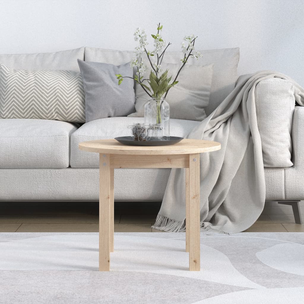 Table basse Ø 55x45 cm Bois massif de pin - XIOS