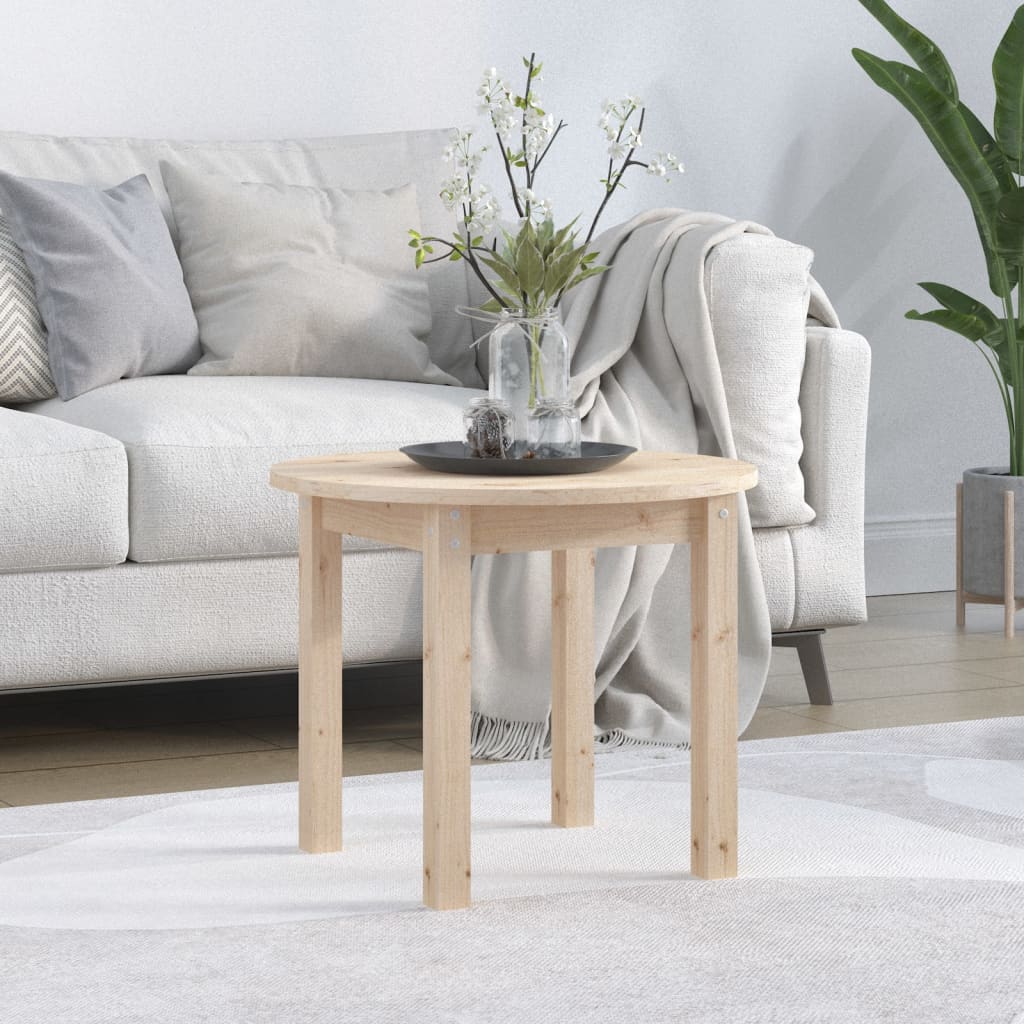 Table basse Ø 55x45 cm Bois massif de pin - XIOS