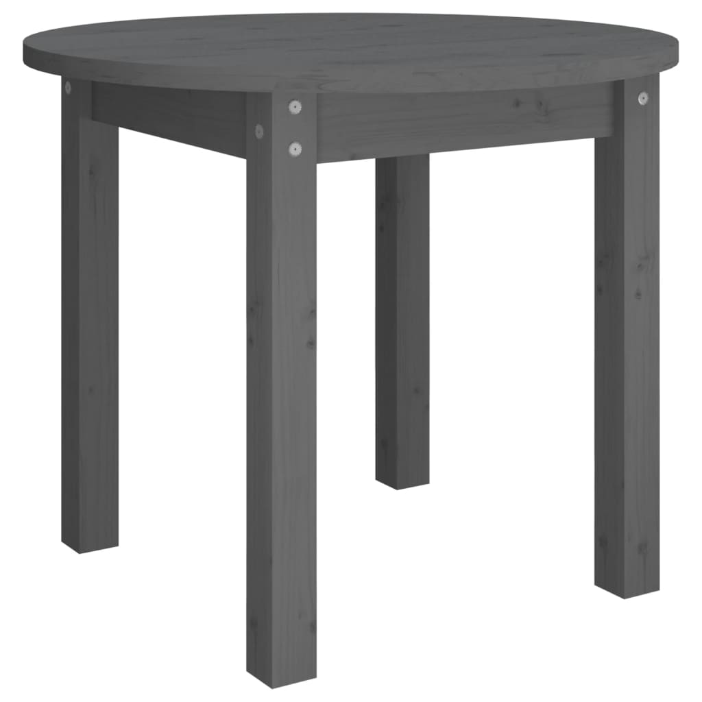 Table basse Gris Ø 55x45 cm Bois massif de pin - XIOS