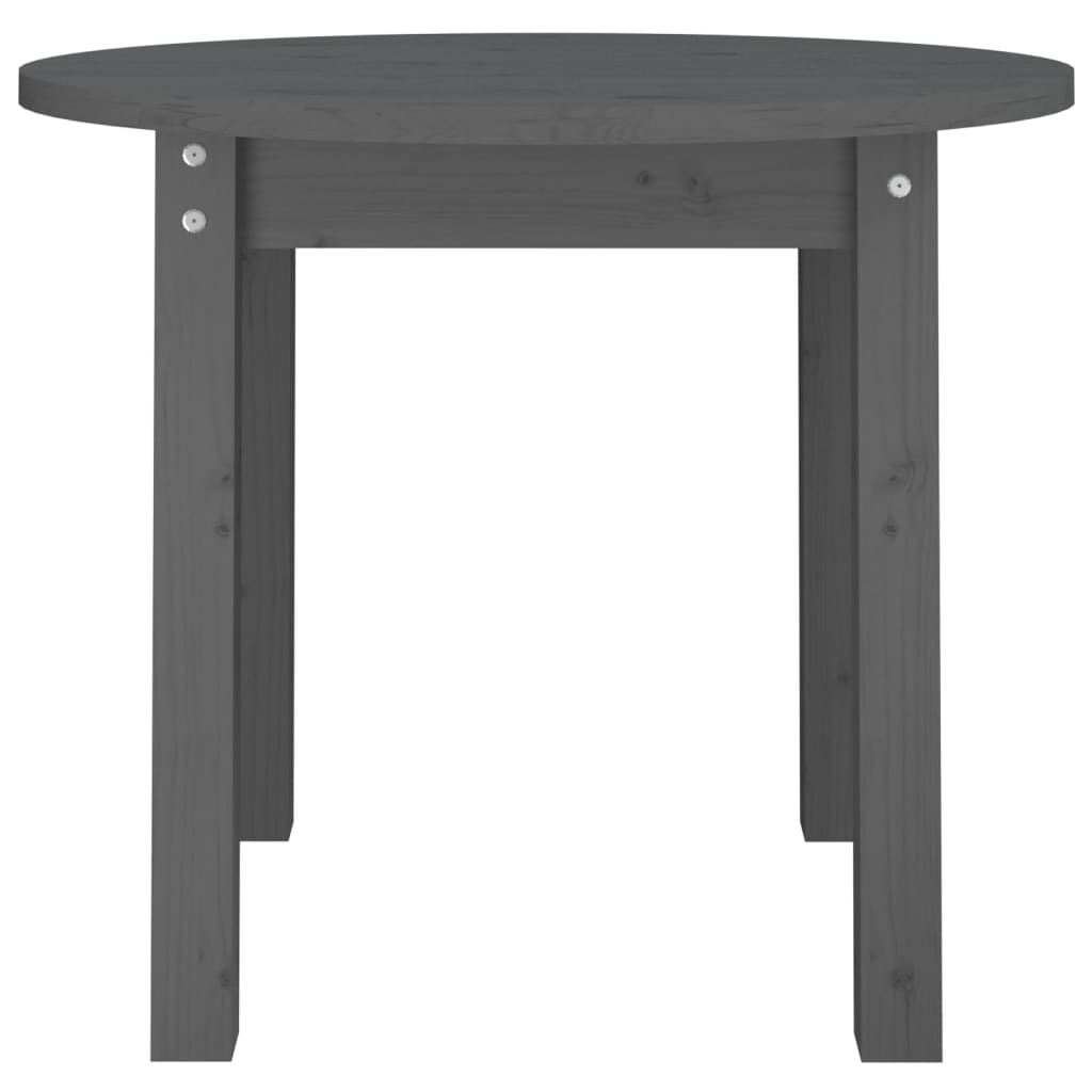 Table basse Gris Ø 55x45 cm Bois massif de pin - XIOS