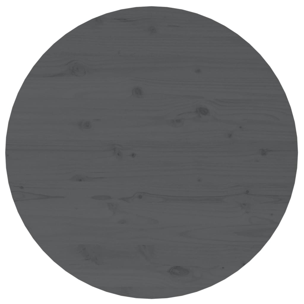 Table basse Gris Ø 55x45 cm Bois massif de pin - XIOS