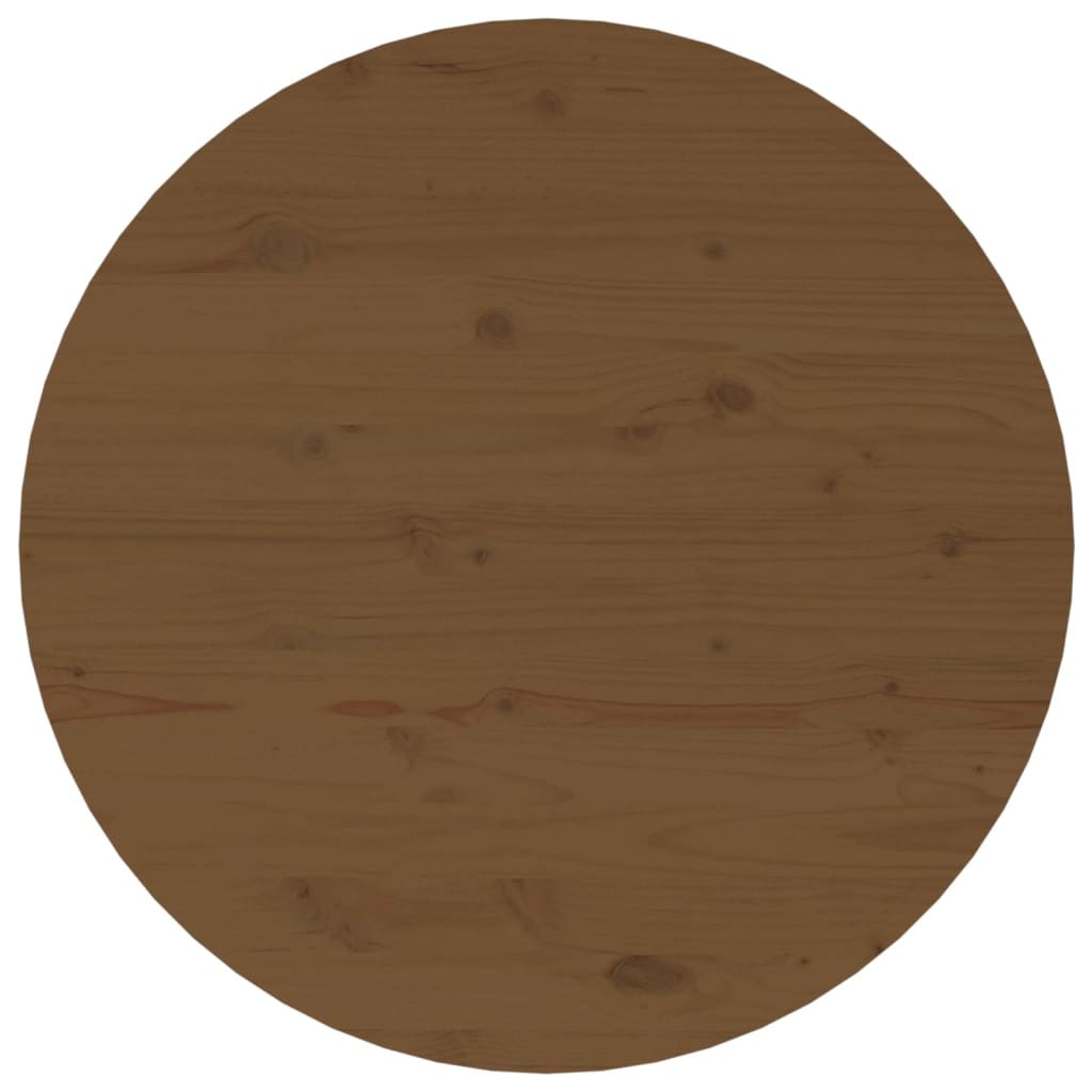 Table basse Marron miel Ø 55x45 cm Bois massif de pin - XIOS