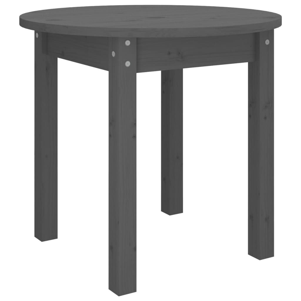Table basse Gris Ø 45x40 cm Bois massif de pin - XIOS