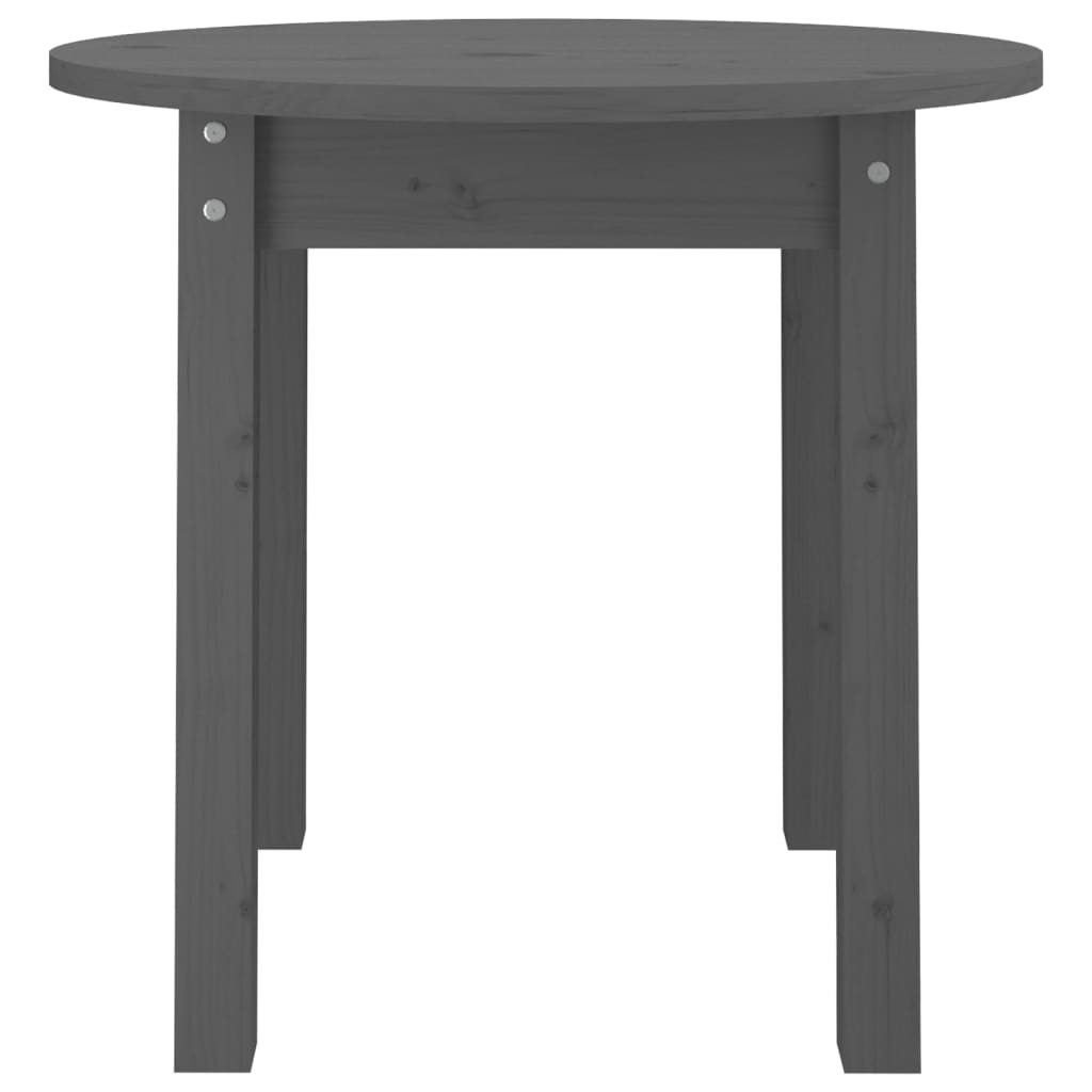 Table basse Gris Ø 45x40 cm Bois massif de pin - XIOS
