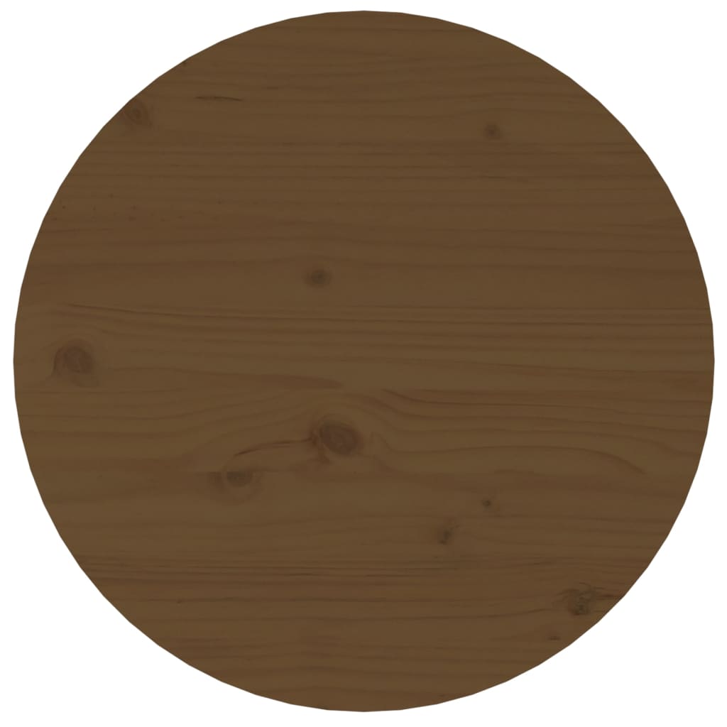 Table basse Marron miel Ø 45x40 cm Bois massif de pin - XIOS