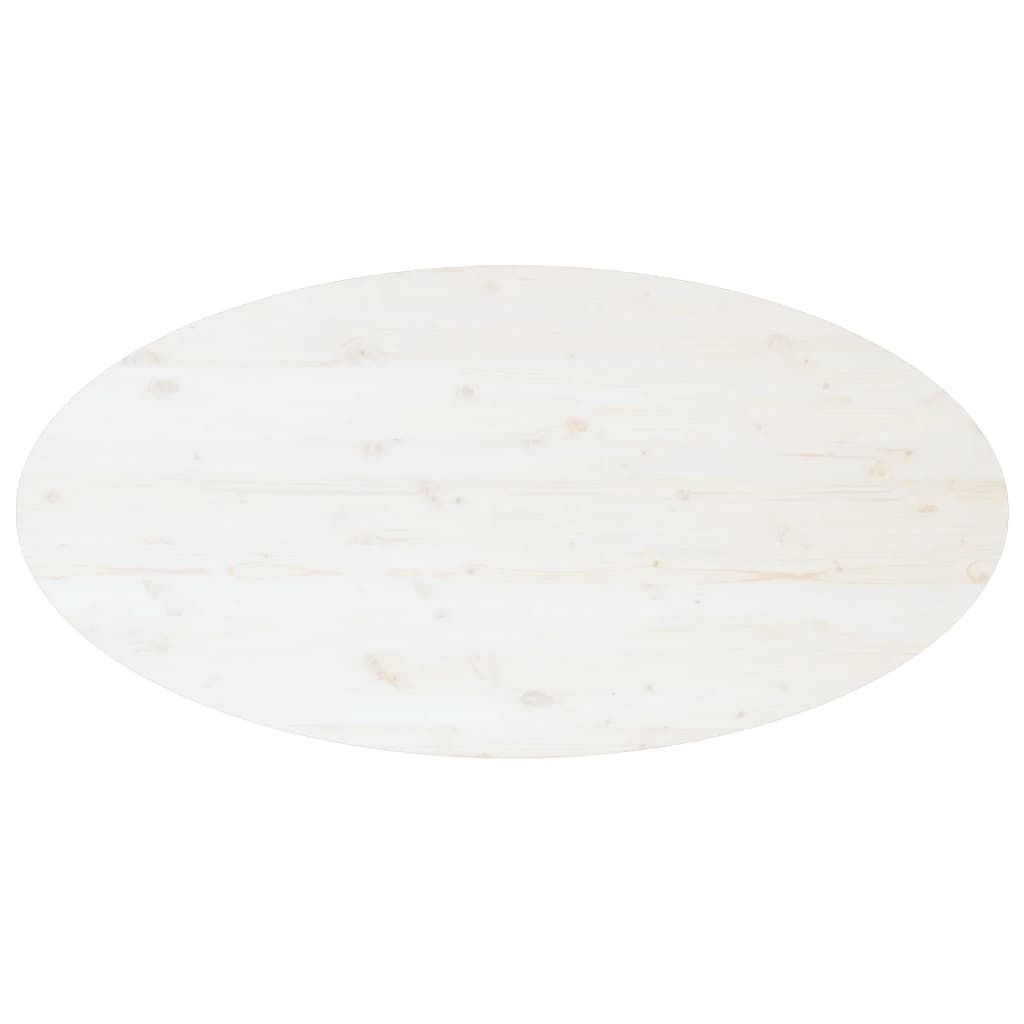 Table basse Blanc 110x55x45 cm Bois massif de pin - XIOS