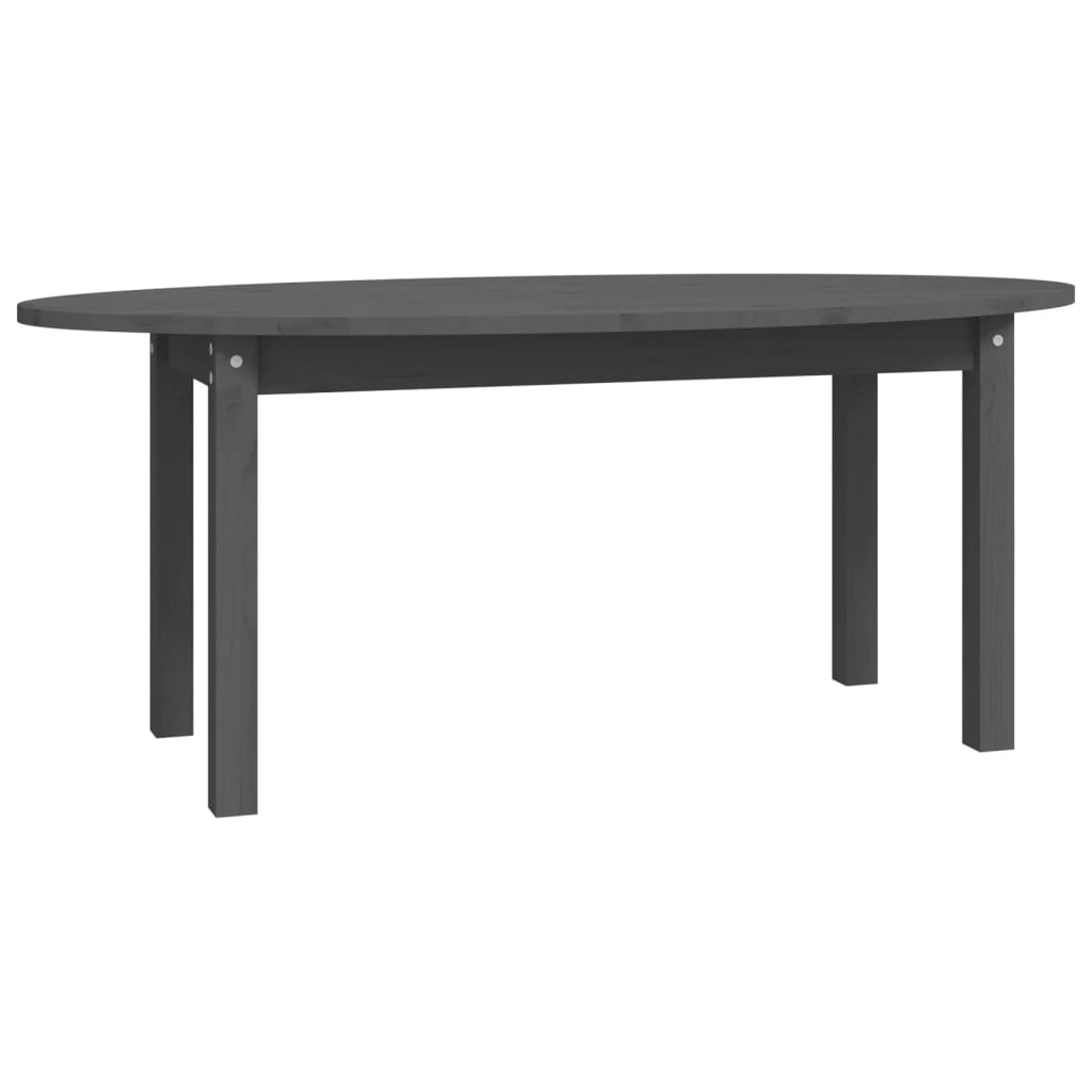 Table basse Gris 110x55x45 cm Bois massif de pin - XIOS