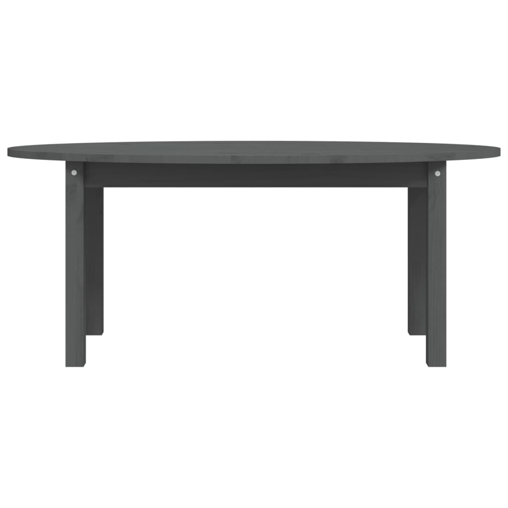 Table basse Gris 110x55x45 cm Bois massif de pin - XIOS