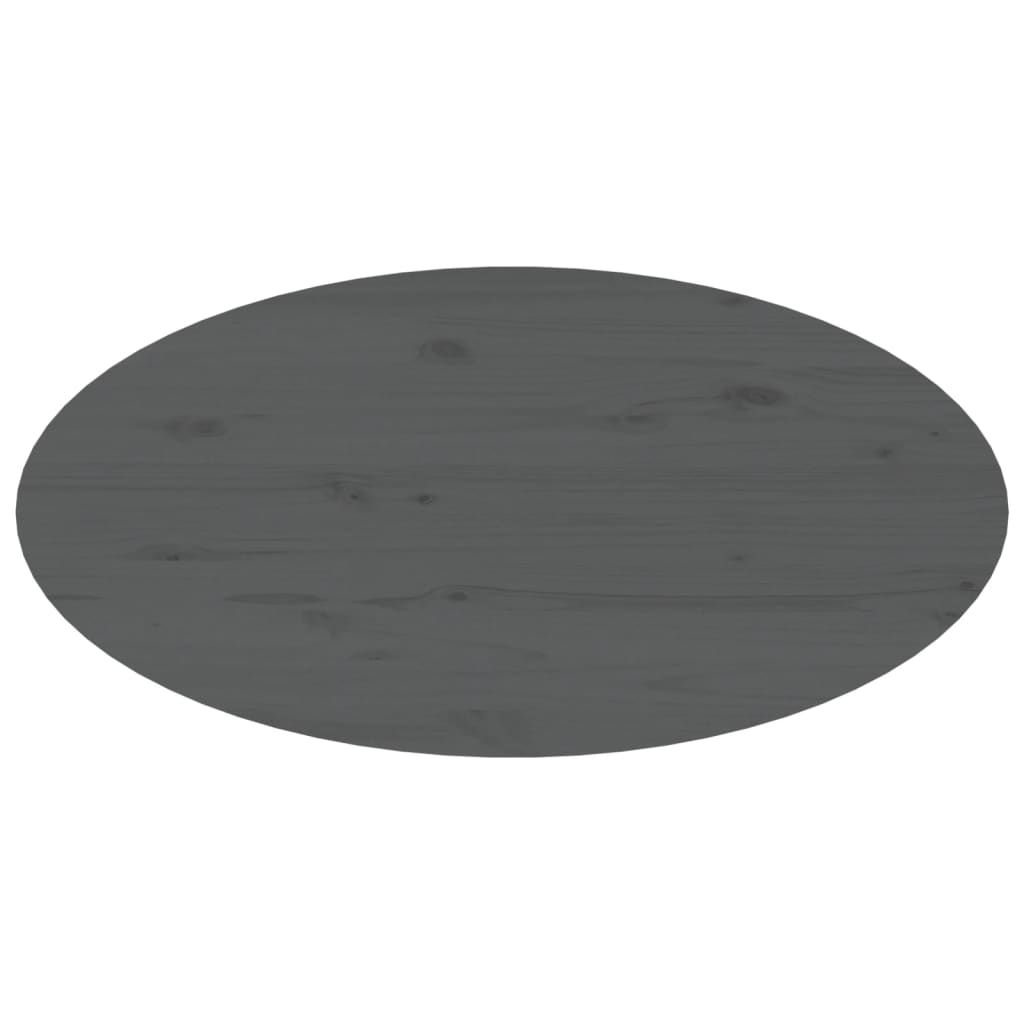 Table basse Gris 80x40x35 cm Bois massif de pin - XIOS