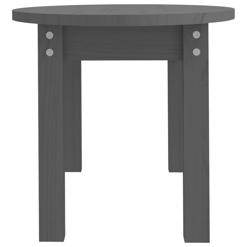 Table basse Gris 80x40x35 cm Bois massif de pin - XIOS