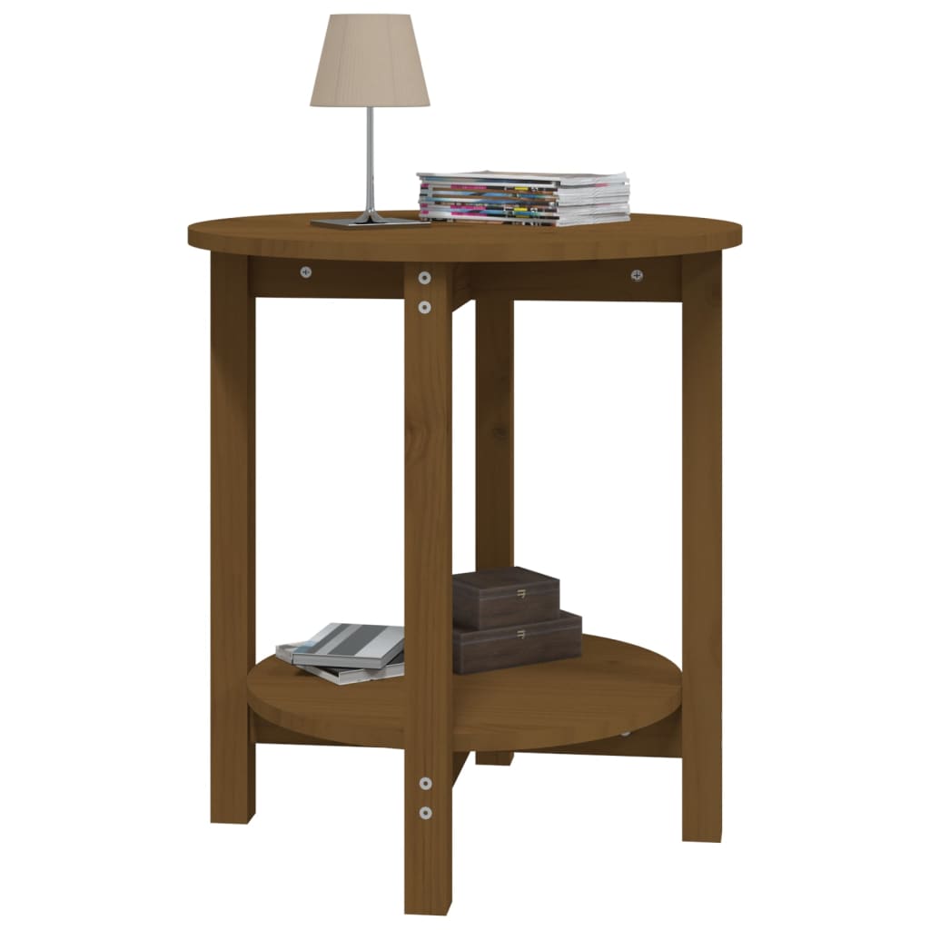 Table basse Marron miel Ø 55x60 cm Bois massif de pin Tables basses vidaXL