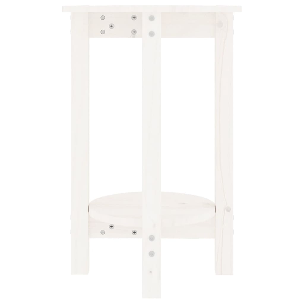 Table basse Blanc Ø 40x60 cm Bois massif de pin - XIOS