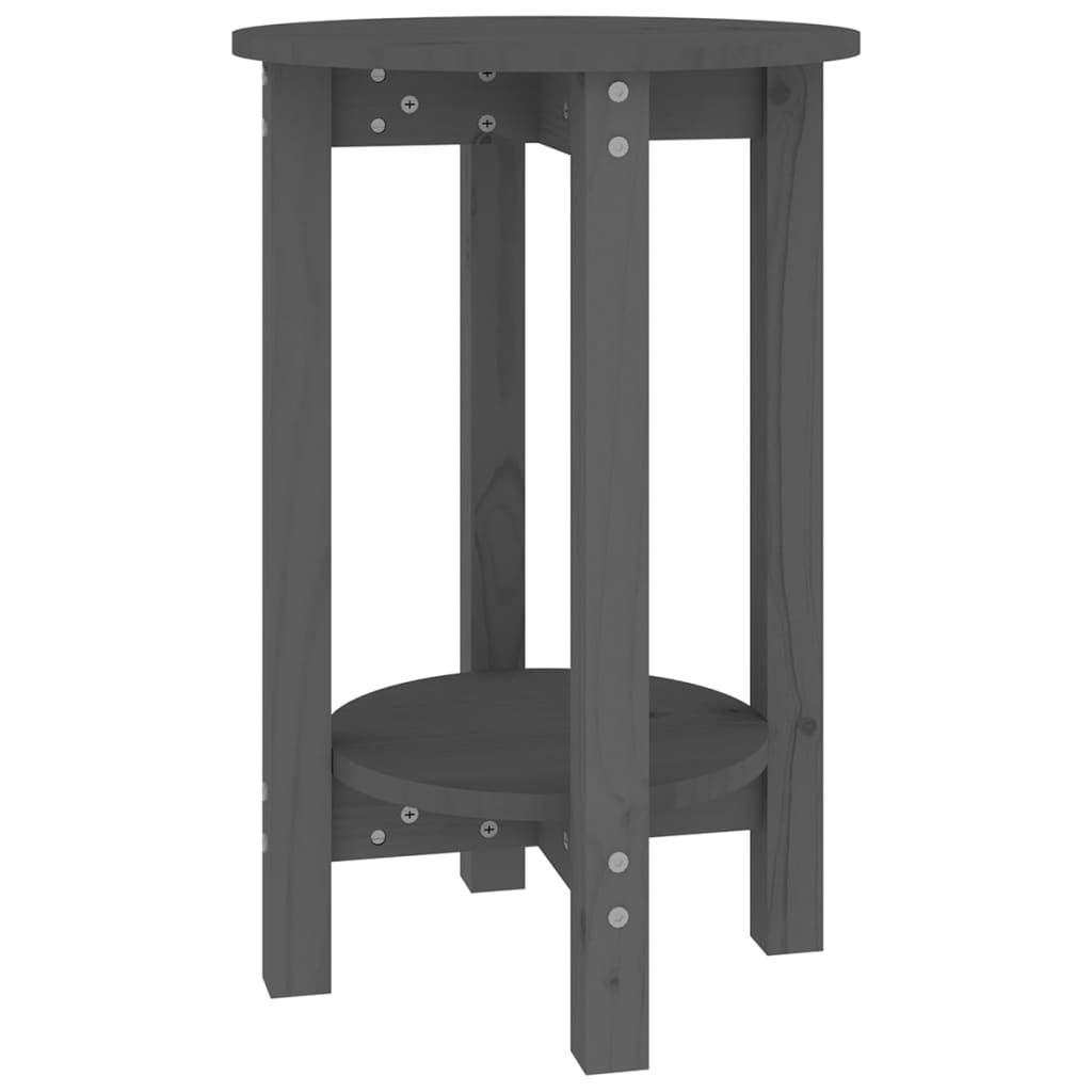 Table basse Gris Ø 40x60 cm Bois massif de pin - XIOS