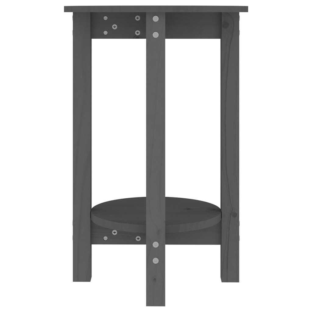 Table basse Gris Ø 40x60 cm Bois massif de pin - XIOS