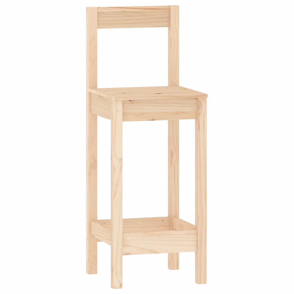 Ensemble de bar 3 pcs Bois de pin massif - XIOS