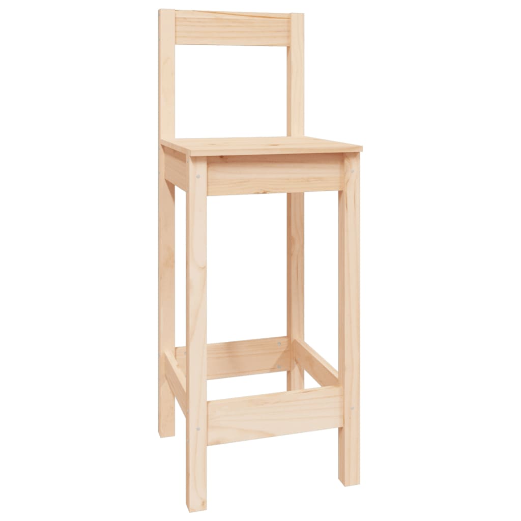 Ensemble de bar 5 pcs Bois de pin massif - XIOS