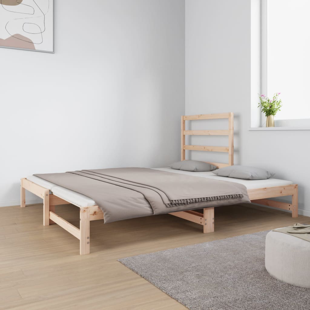 Lit coulissant sans matelas 2x(90x190) cm - XIOS