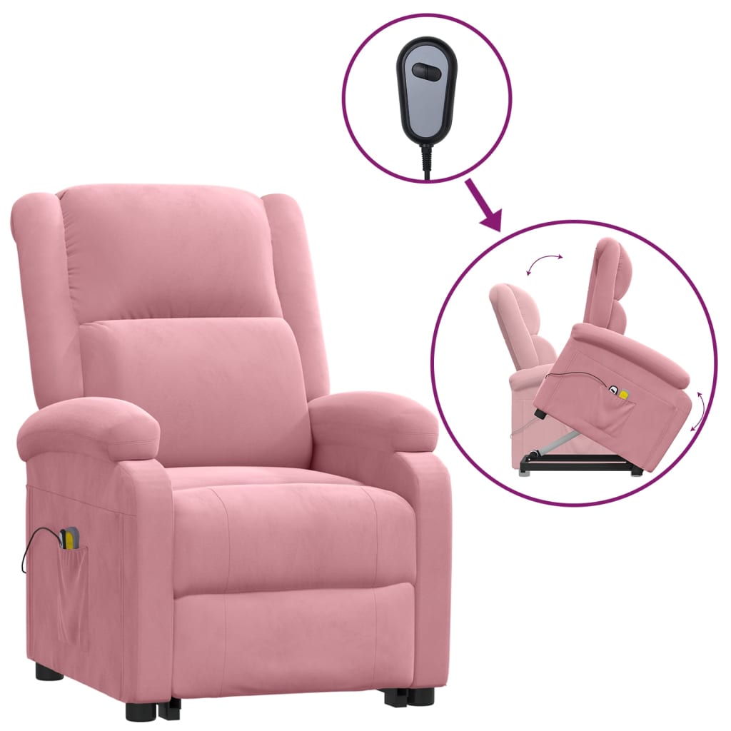 Fauteuil de massage Rose Velours