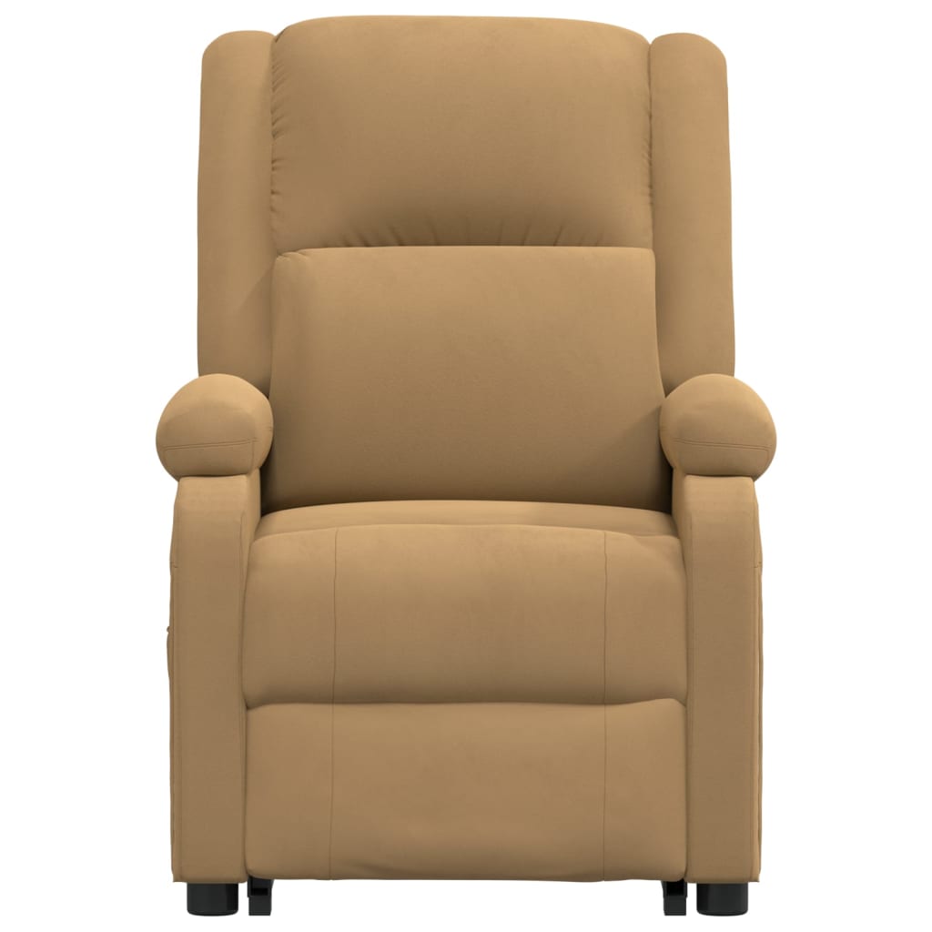 Fauteuil de massage Marron Velours Fauteuils électriques vidaXL