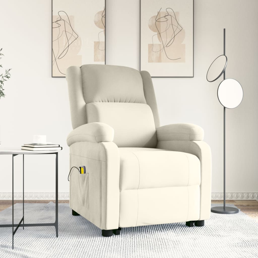Fauteuil de massage Crème Velours
