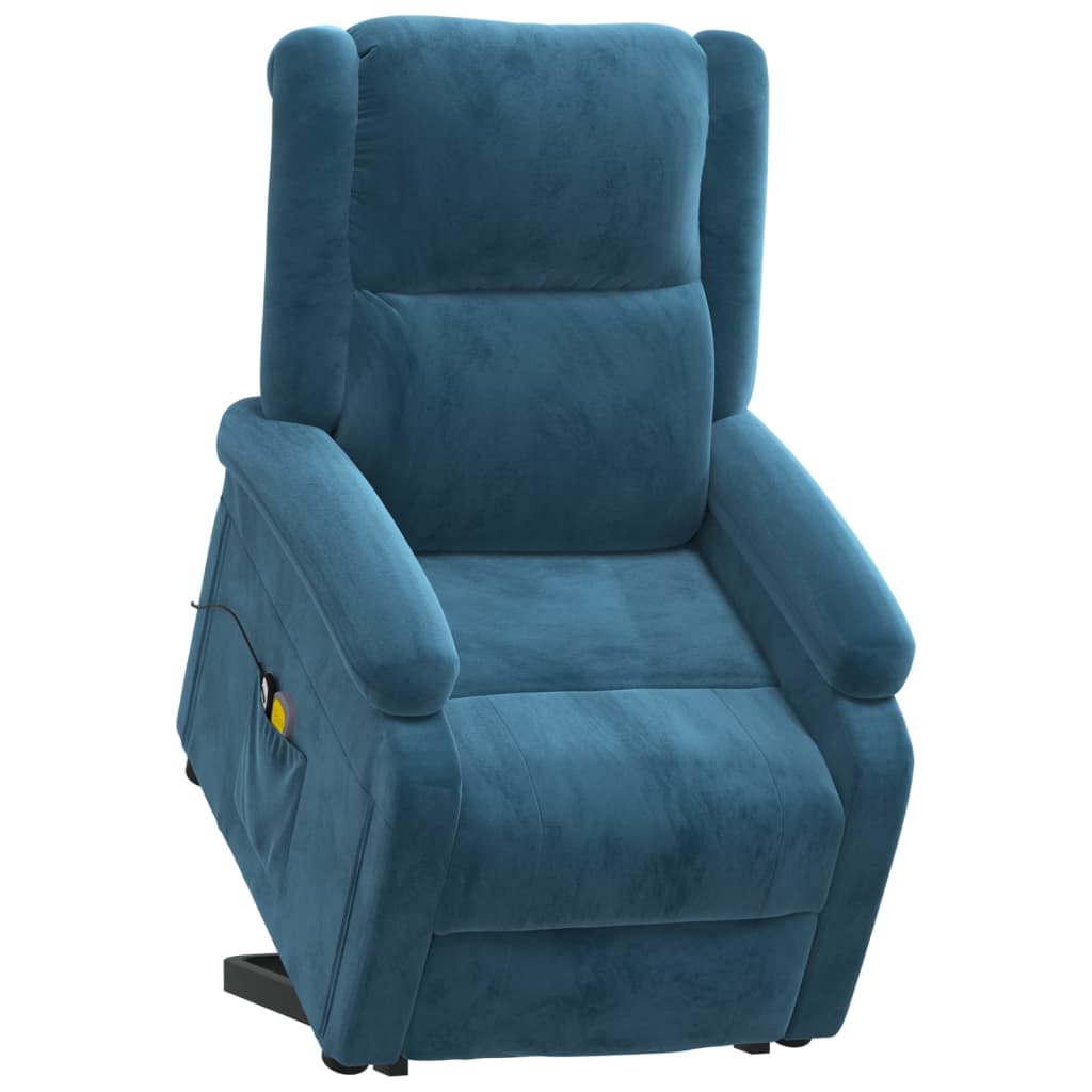 Fauteuil de massage Bleu Velours - XIOS