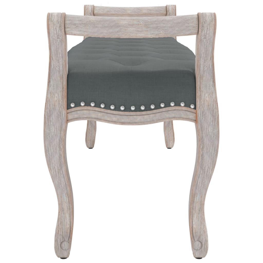 Banc Gris foncé 110x45x60 cm Tissu - XIOS