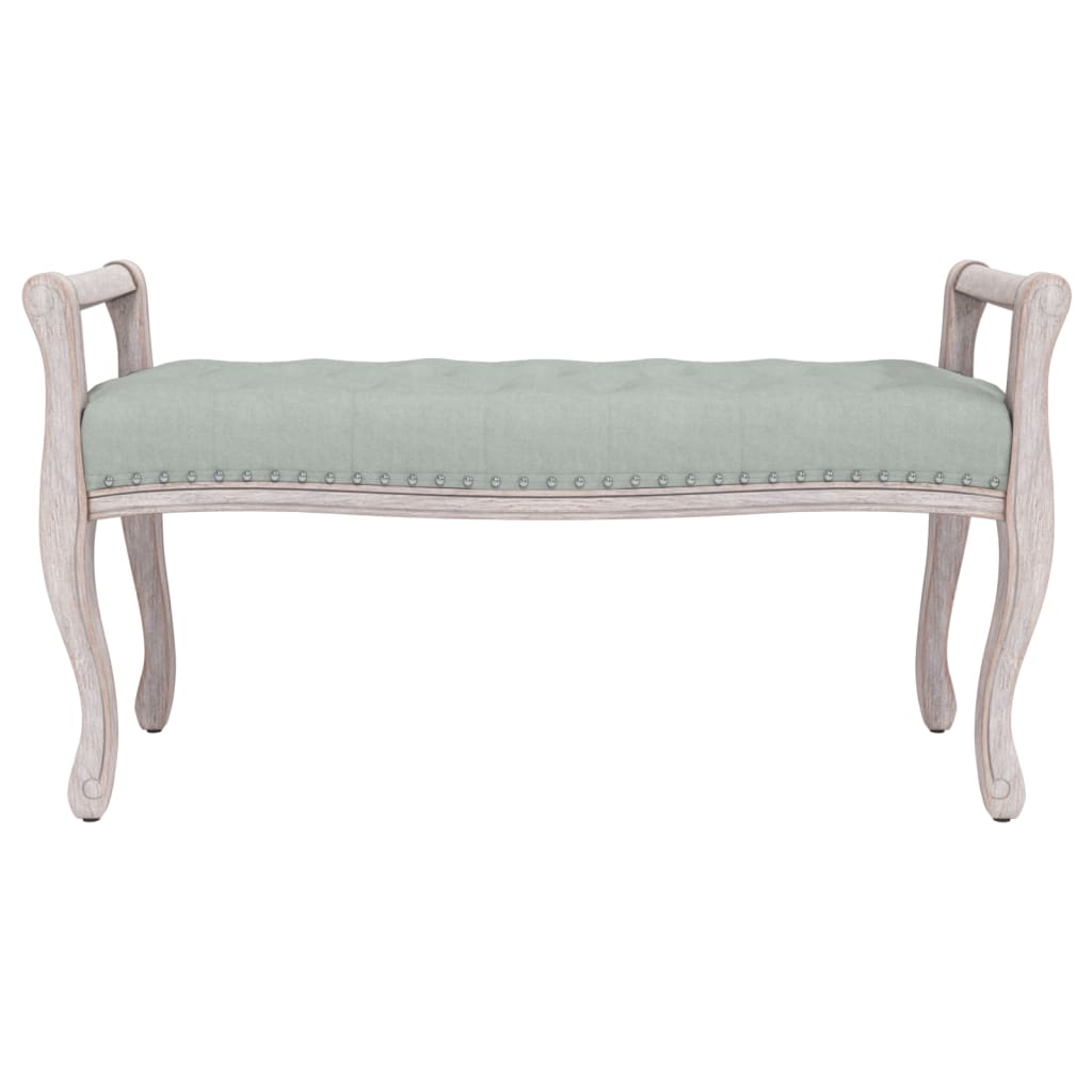 Banc Gris clair 110x45x60 cm Velours - XIOS