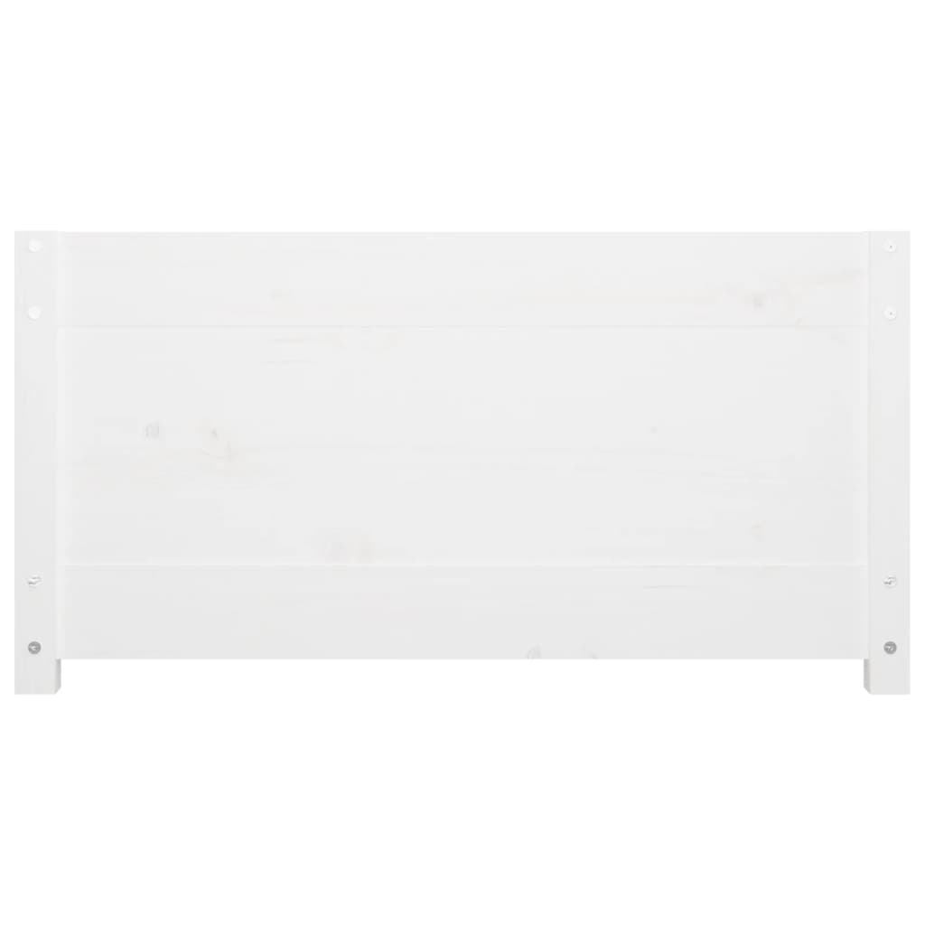 Lit de jour sans matelas blanc 90x200 cm bois de pin massif - XIOS