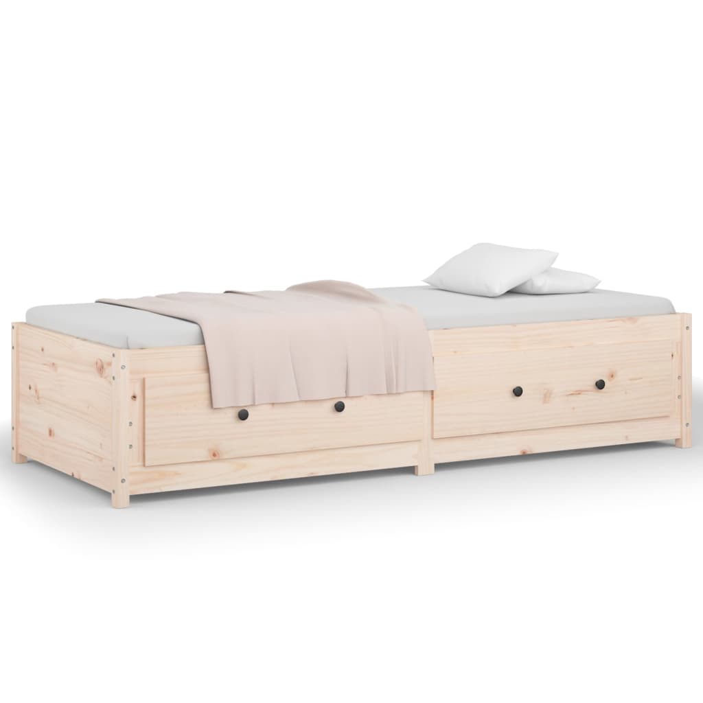 Lit de jour sans matelas 90x190 cm bois de pin massif - XIOS