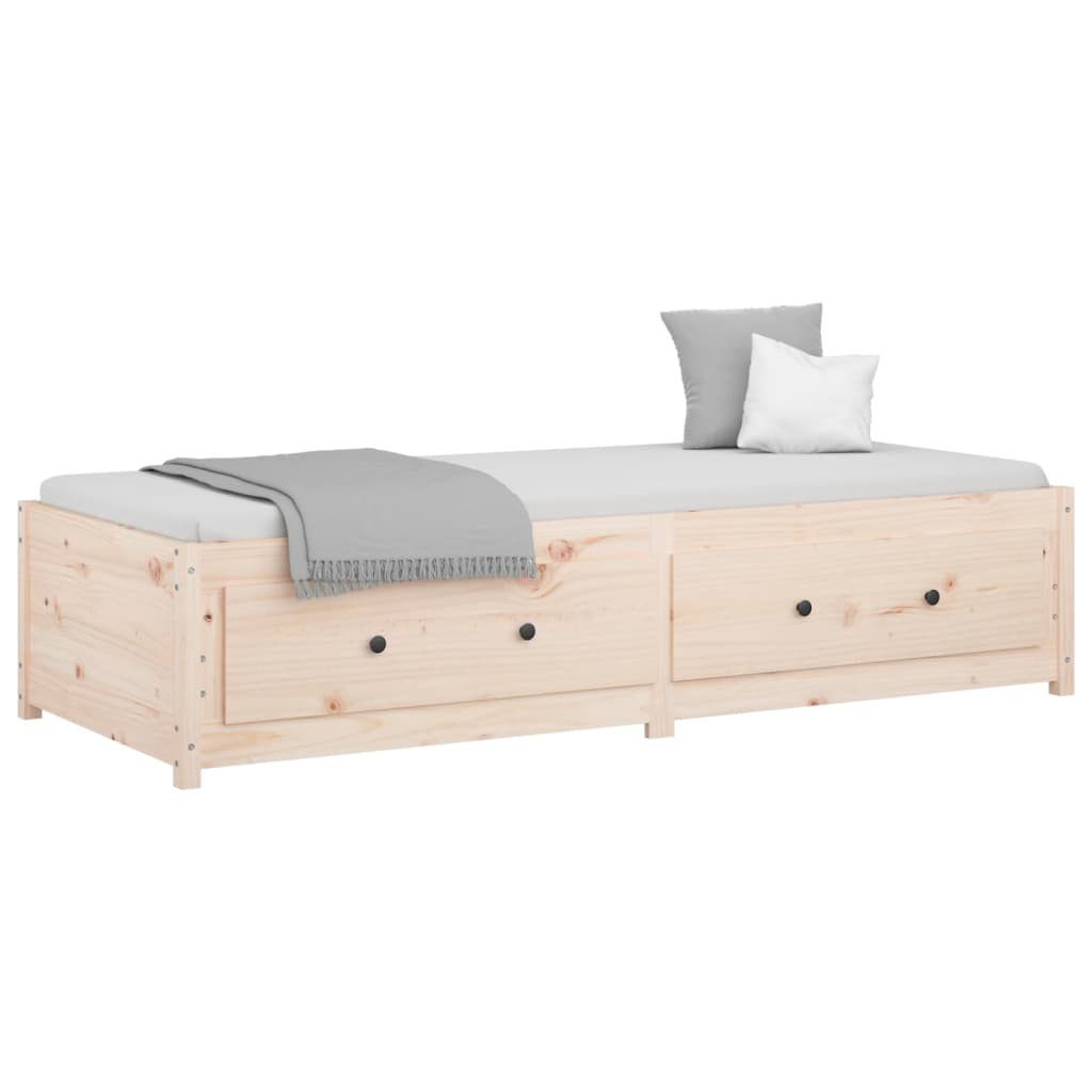 Lit de jour 75x190 cm Petit simple Bois de pin massif - XIOS