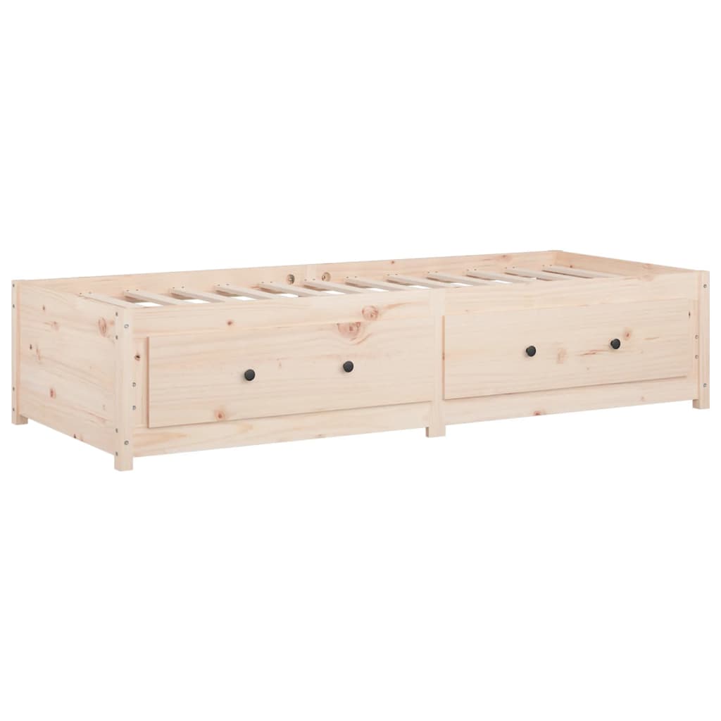 Lit de jour 75x190 cm Petit simple Bois de pin massif - XIOS