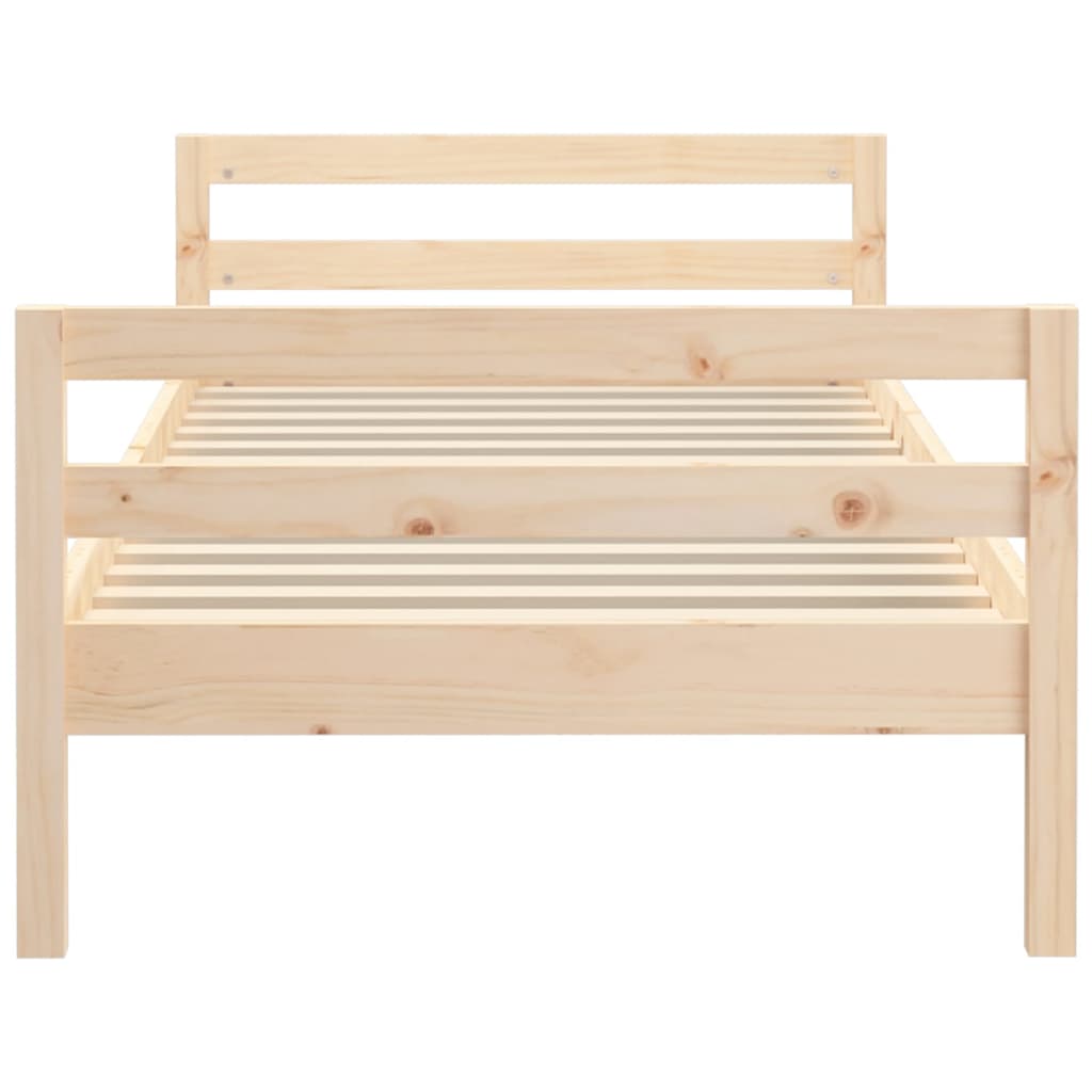 Cadre de lit sans matelas 80x200 cm bois massif de pin - XIOS