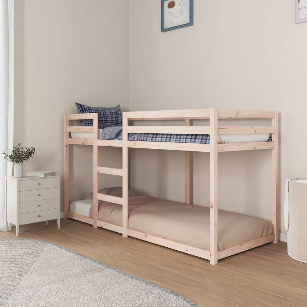 Lit superposé sans matelas 80x200 cm bois de pin massif - XIOS