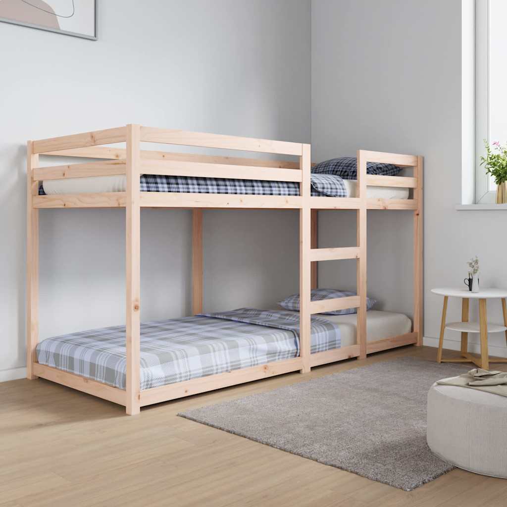 Lit superposé sans matelas 80x200 cm bois de pin massif - XIOS