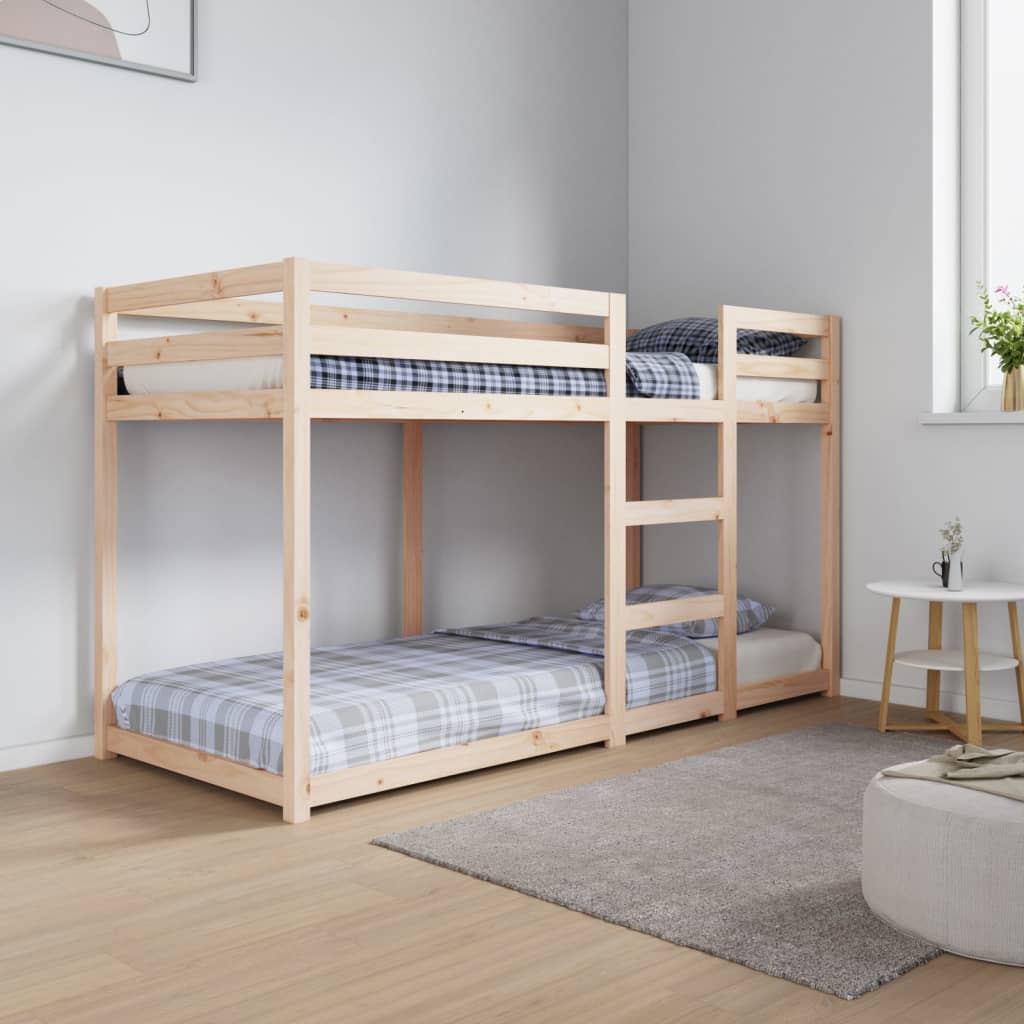 Lit superposé sans matelas 75x190 cm bois de pin massif - XIOS