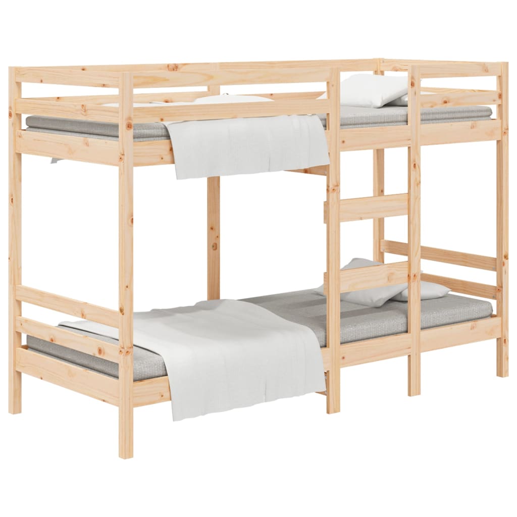 Lit superposé sans matelas 75x190 cm bois de pin massif - XIOS
