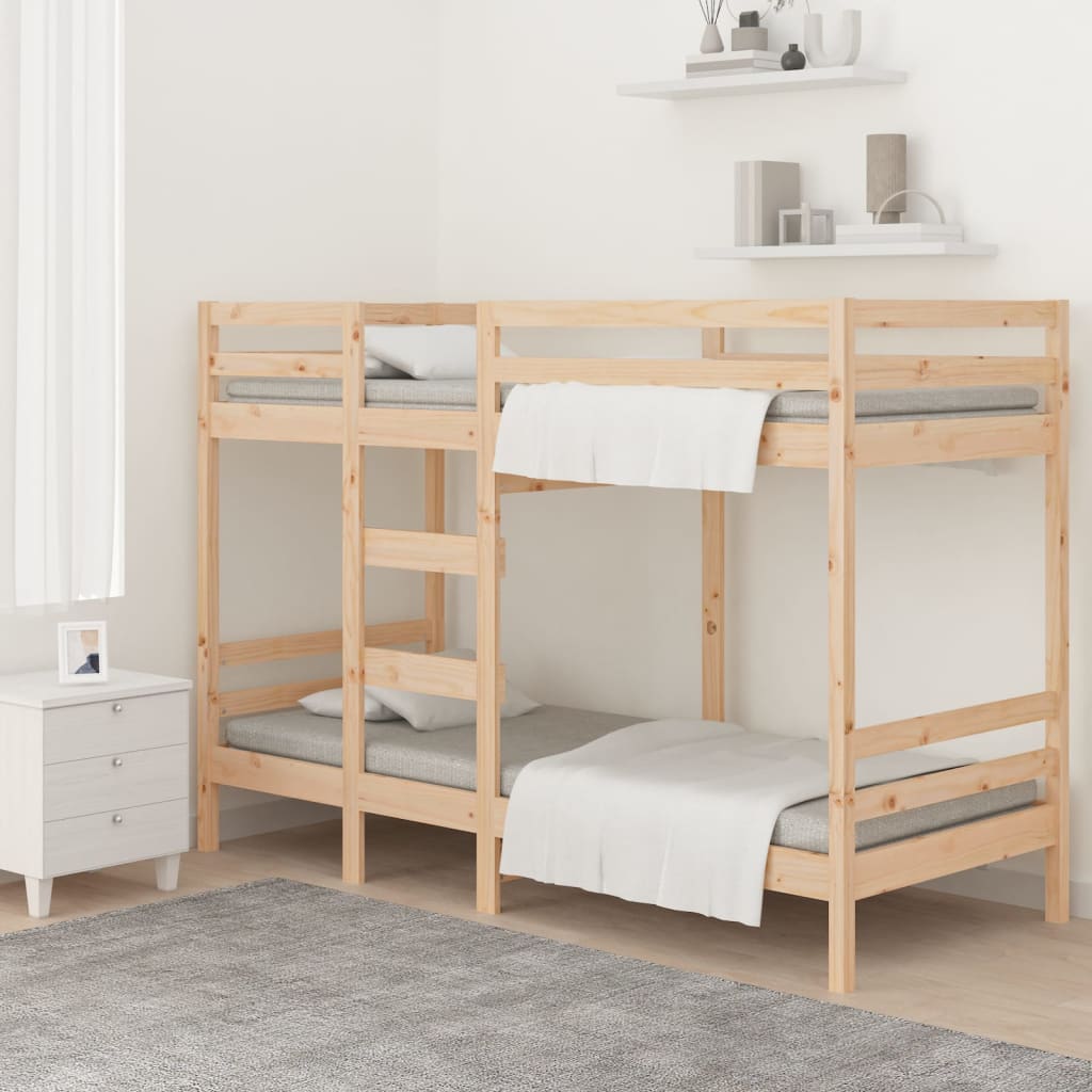 Lit superposé sans matelas 75x190 cm bois de pin massif - XIOS
